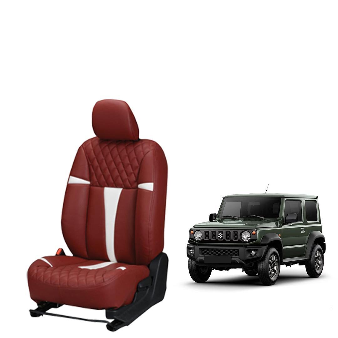 Maruti Suzuki Jimny Art Leather Seat Cover - Racing Design