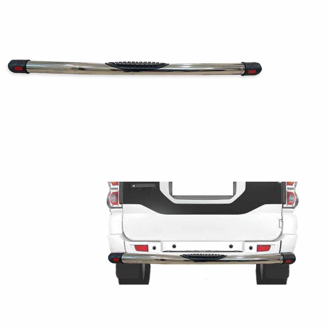 Rear Bumper Guards for Mahindra Scorpio (2014) - in Jumbo Style