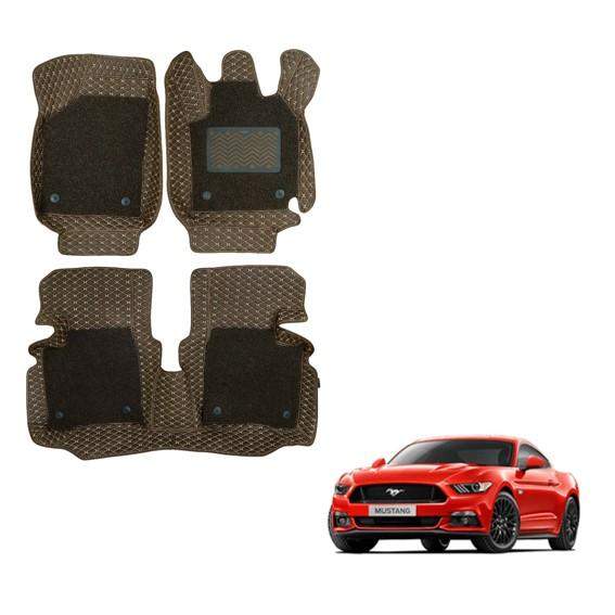 Ford Mustang Superior Floor Mats - Brown Colour