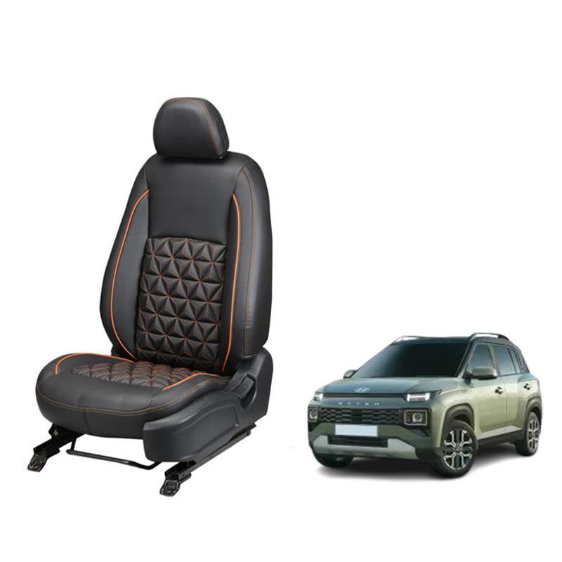 Hyundai Exter Nappa Leather Seat Cover in Diamond-Cut Series