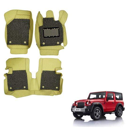 Mahindra New Thar Illustrious Floor Mats - Beige Colour