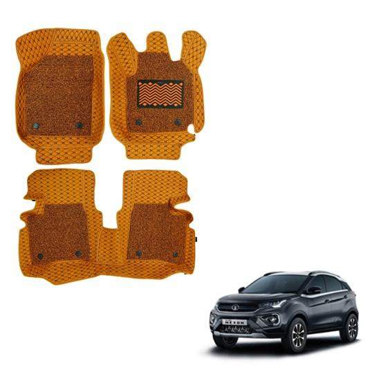 Tata Nexon Premium 7D Mats - Tan Colour