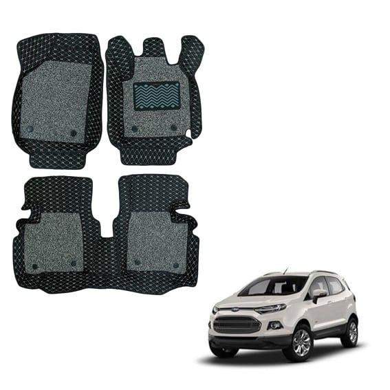 Ford EcoSport Spacious 7D Boot Mat - Black/Grey Colour