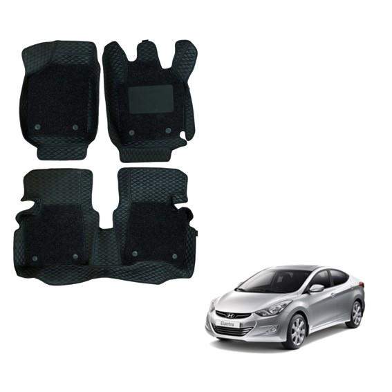 Hyundai Elantra Deluxe Floor Mats - Black Colour