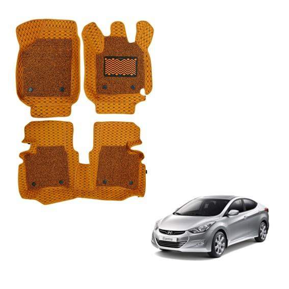 Hyundai Elantra Spacious 7D Boot Mat - Tan Colour