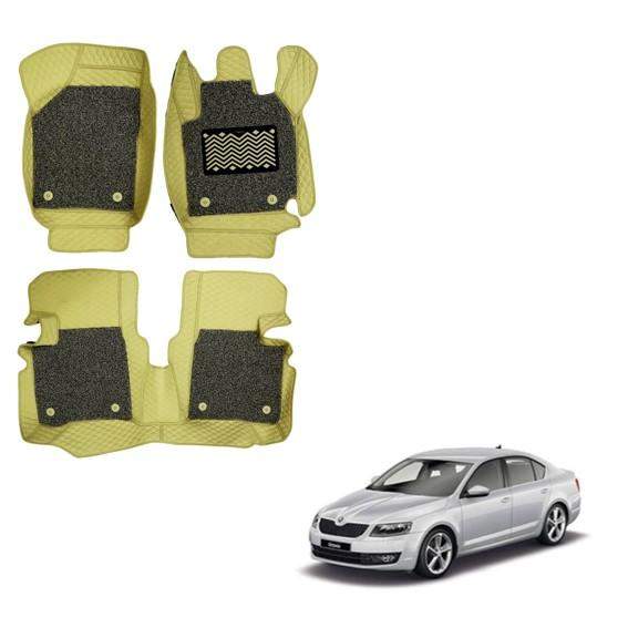 Skoda Octavia Premium Floor Mats - Beige Colour