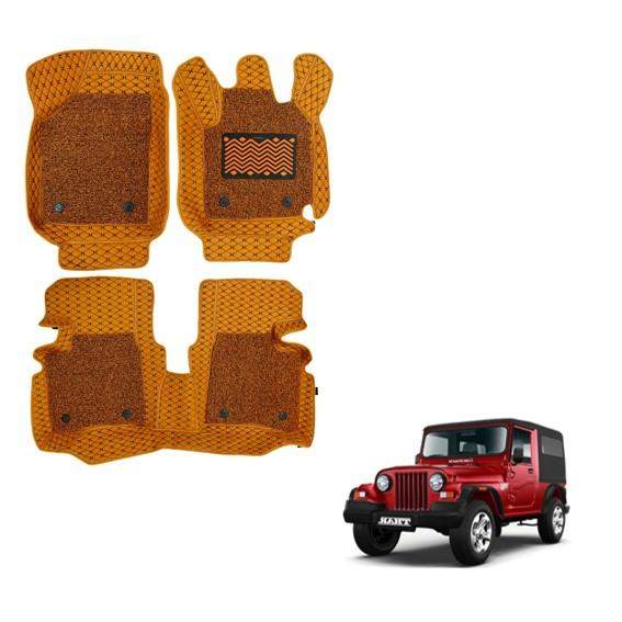 Mahindra Thar Illustrious Foot Mats - Tan Colour