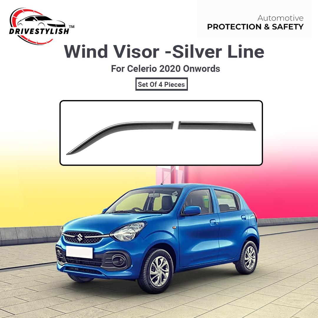 Maruti Suzuki Celerio Wind Visor – Silver Line