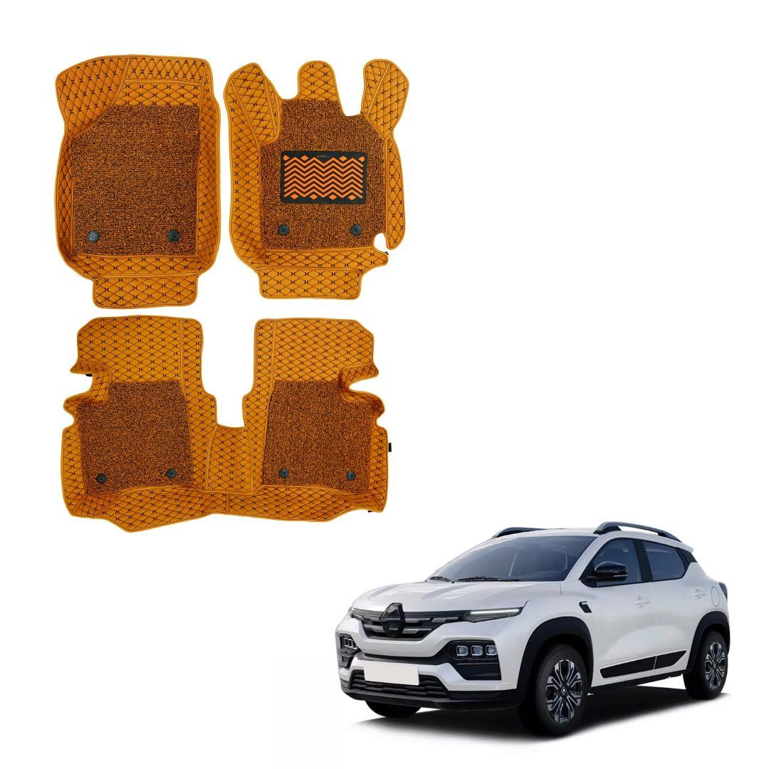 Renault Kiger Luxury 7D Mat Carpet - Tan Colour