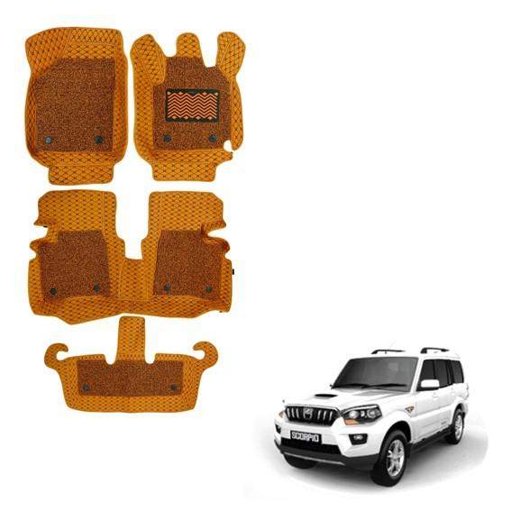 Mahindra Scorpio (2014) Superior 7D Boot Mat - Tan Colour