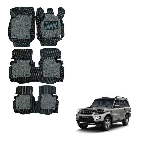 Mahindra Scorpio (2017) Illustrious Foot Mats - Black/Grey Colour