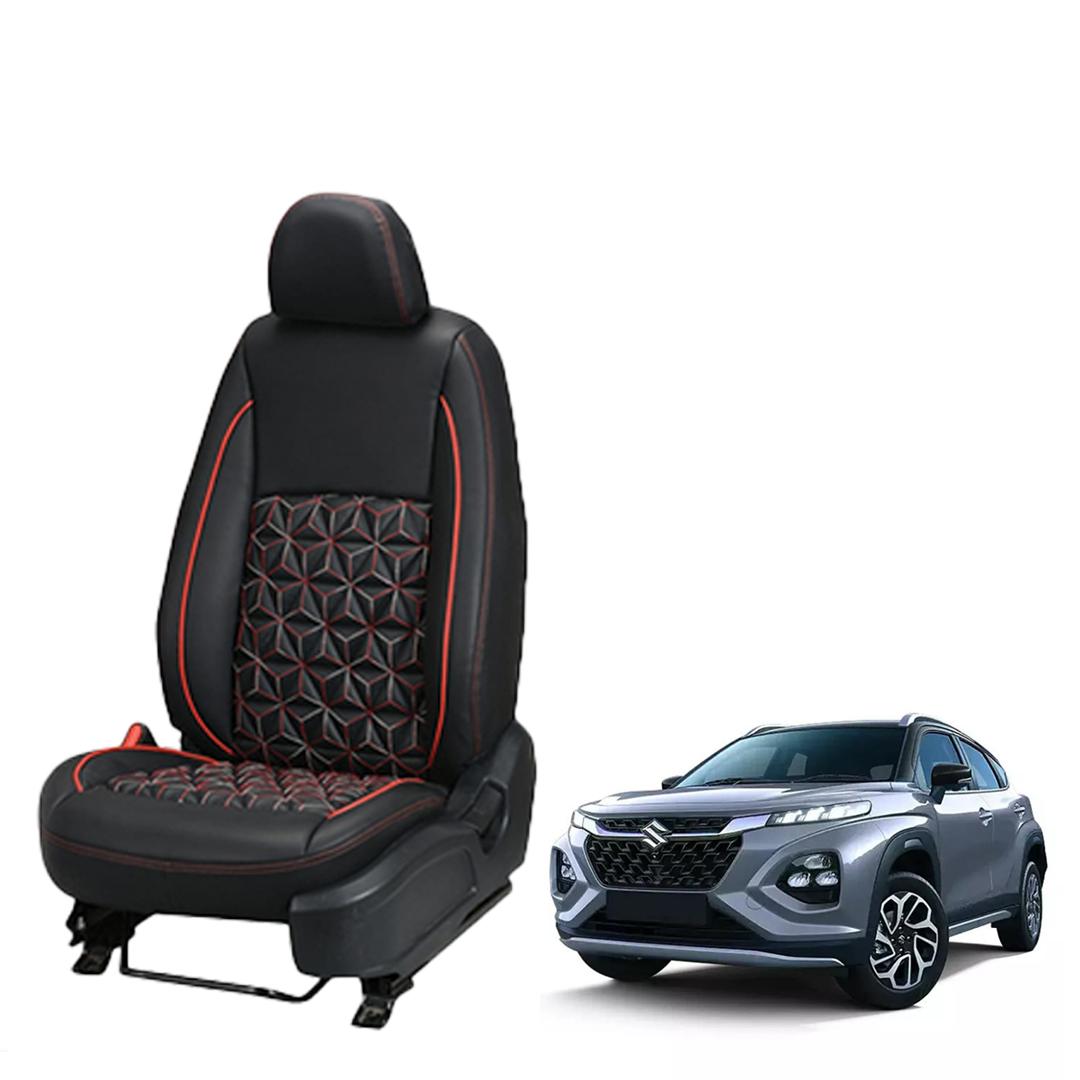 Maruti Suzuki Fronx Nappa Leather Seat Cover in Diamond-Cut Series