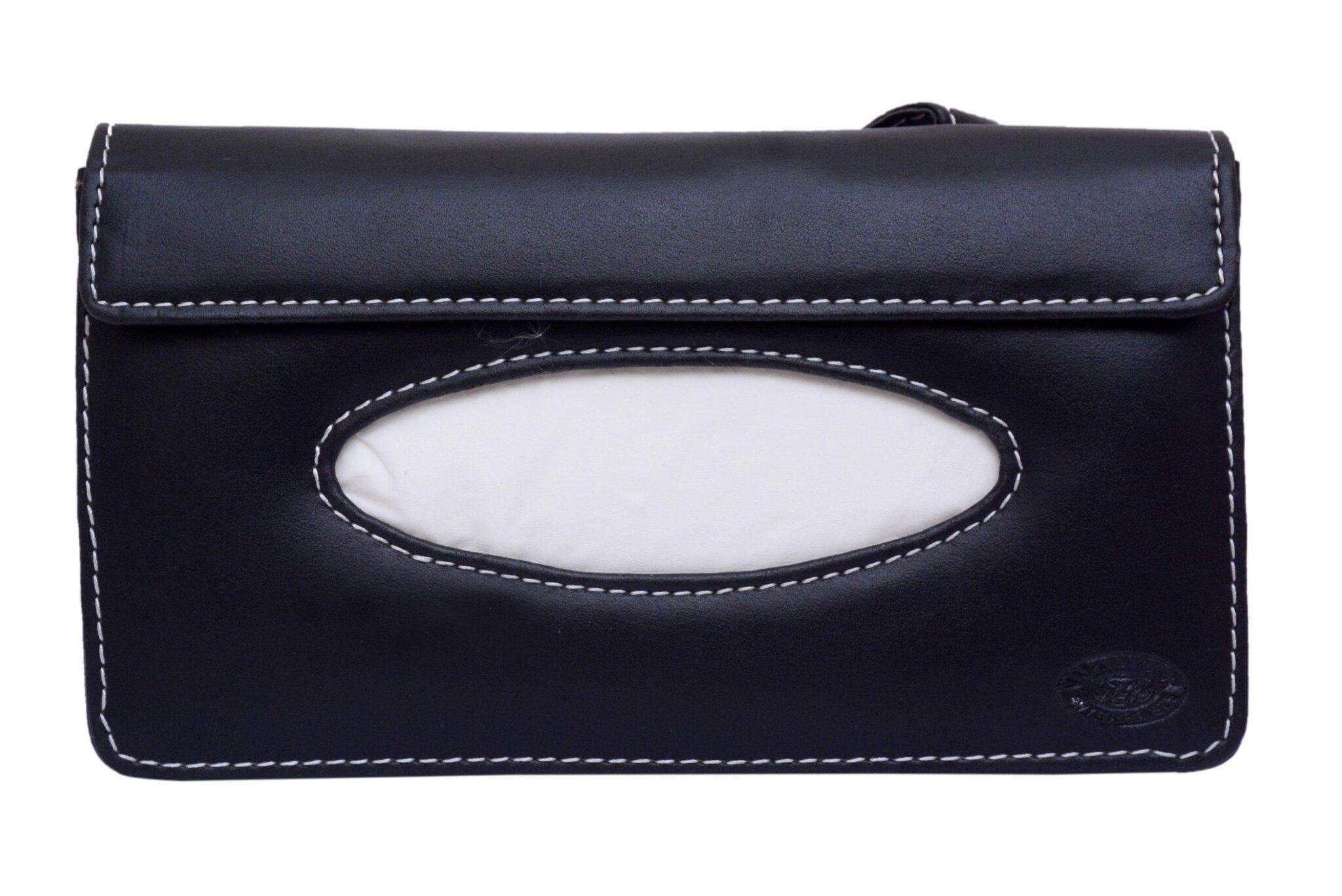 DriveStylish Leatherette Car Tissue Box For Sun Visor