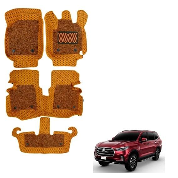 Spacious Foot Mats for MG Gloster - Tan Colour