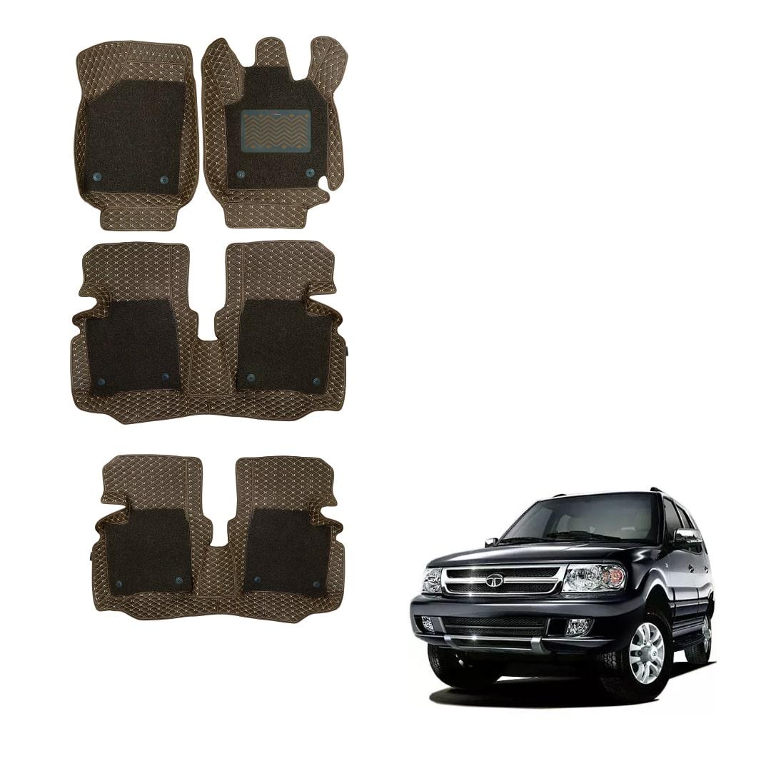 Tata Safari Illustrious 7D Boot Mat - Brown Colour