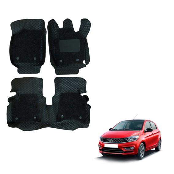 Tata Tiago Luxurious Floor Mats - Black Colour