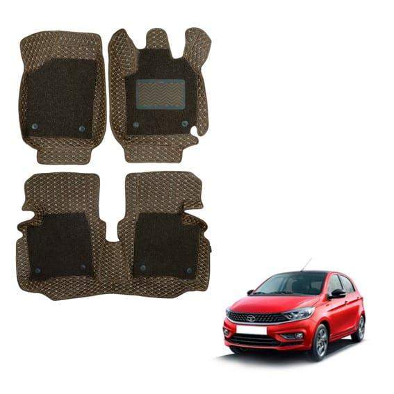 Tata Tiago Superior 7D Foot Mats - Brown Colour