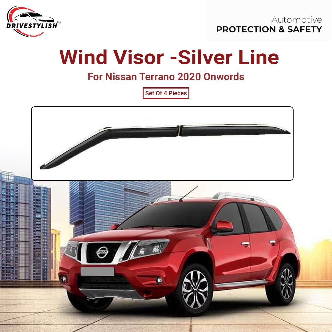 Nissan Terrano Wind Visor – Silver Line