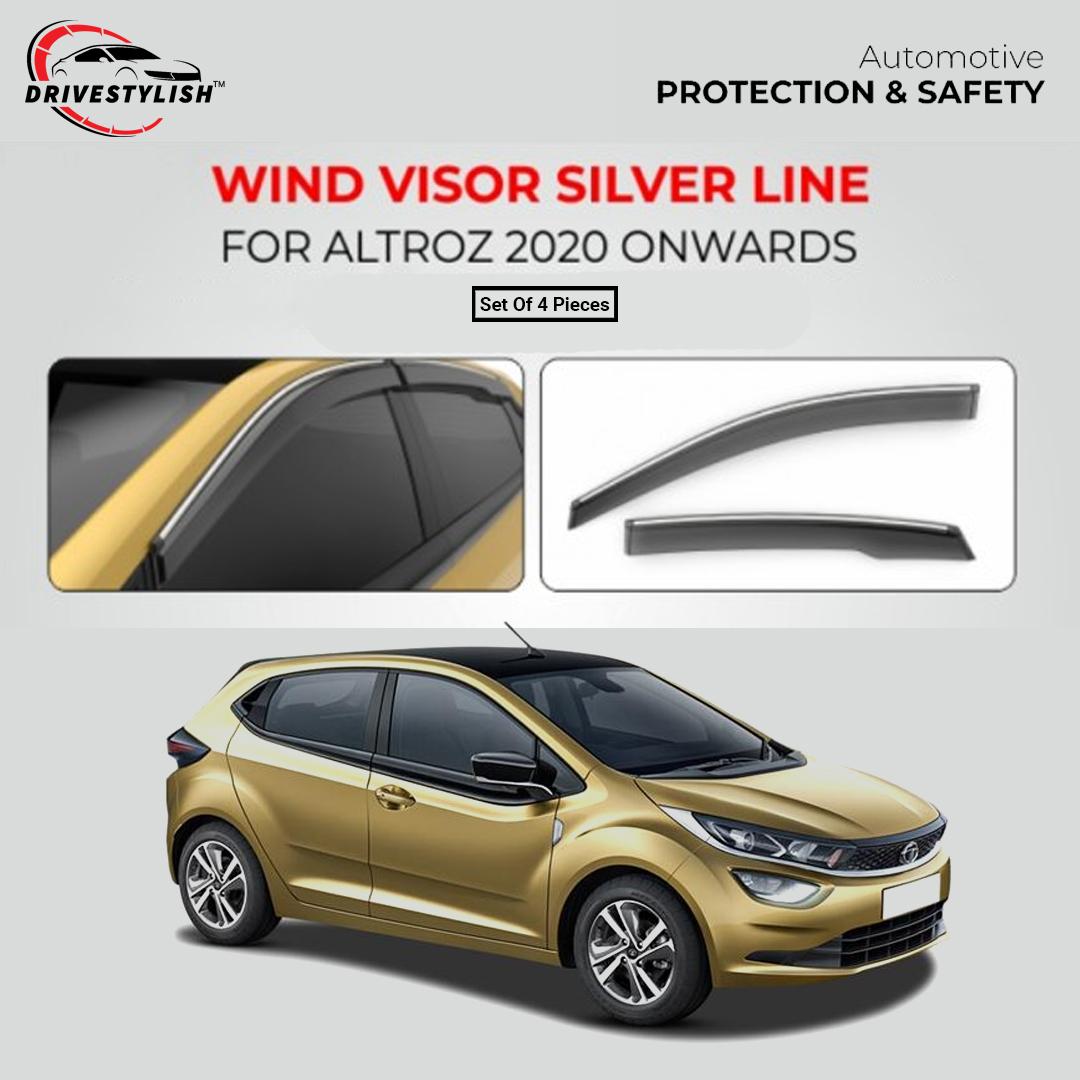 Tata Altroz Wind Visor – Silver Line