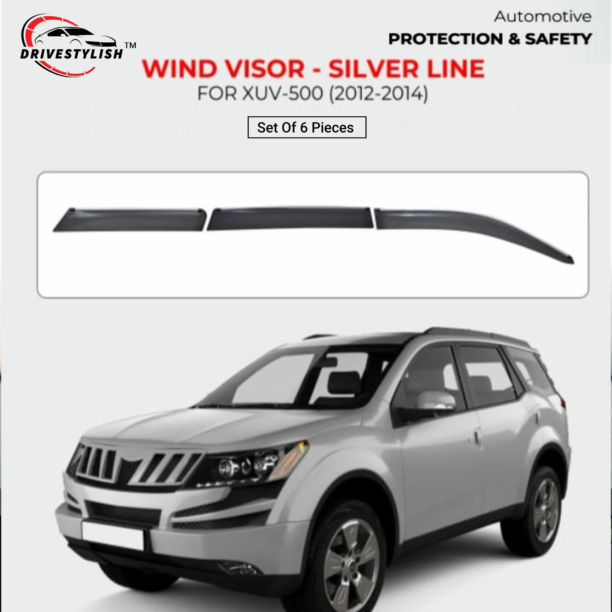 Mahindra XUV 500 Wind Visor – Chrome Insert