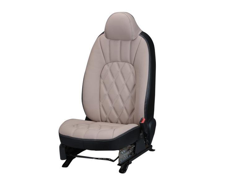 3D FRONTLINE PU Leather Car Seat Cover Compatible with Maruti Alto