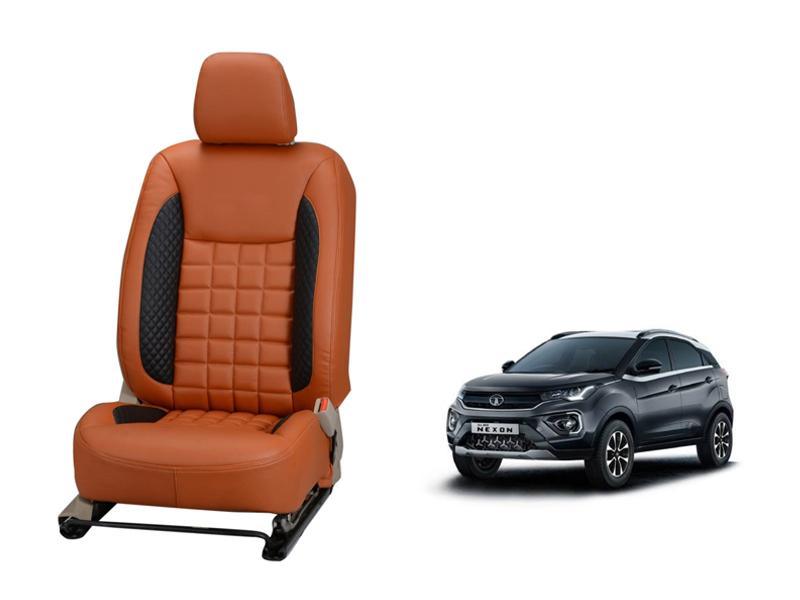 Tata Nexon Prism Series 3D Custom Nappa Leather Car Seat Covers